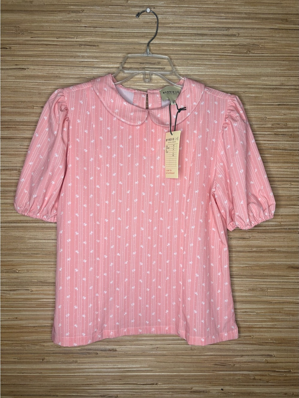 Byrdie Golf Social Wear Pamela Top Pink Sz S NWT